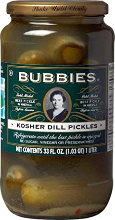 Bubbies Kosher Dill Pickles 1L
