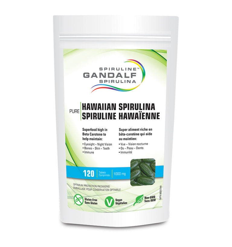 Gandalf Hawaiian Spirulina 1000mg 120 tablets