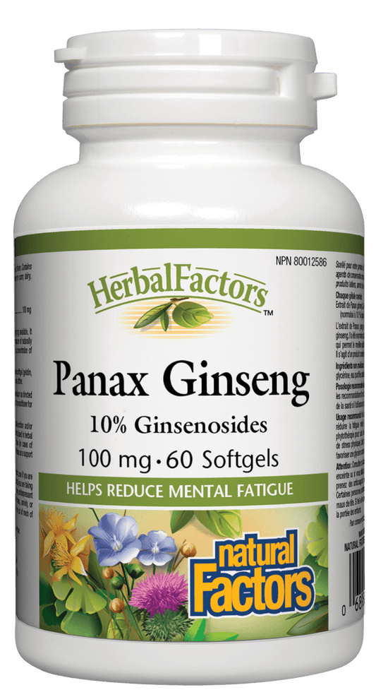 Natural Factors Panax Ginseng 100mg 60 Softgels