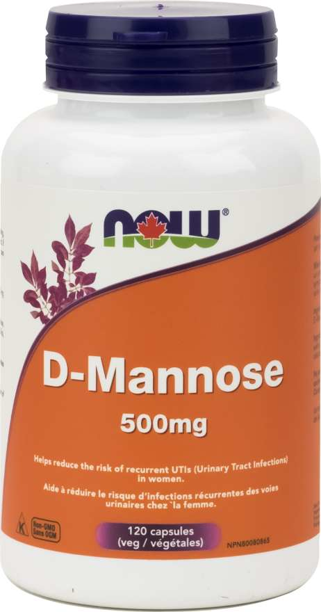 NOW D-Mannose 500mg 120vcaps