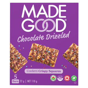 Made Good Confetti Chocolate Drizzled Crispy Squares 22g 5 Pack