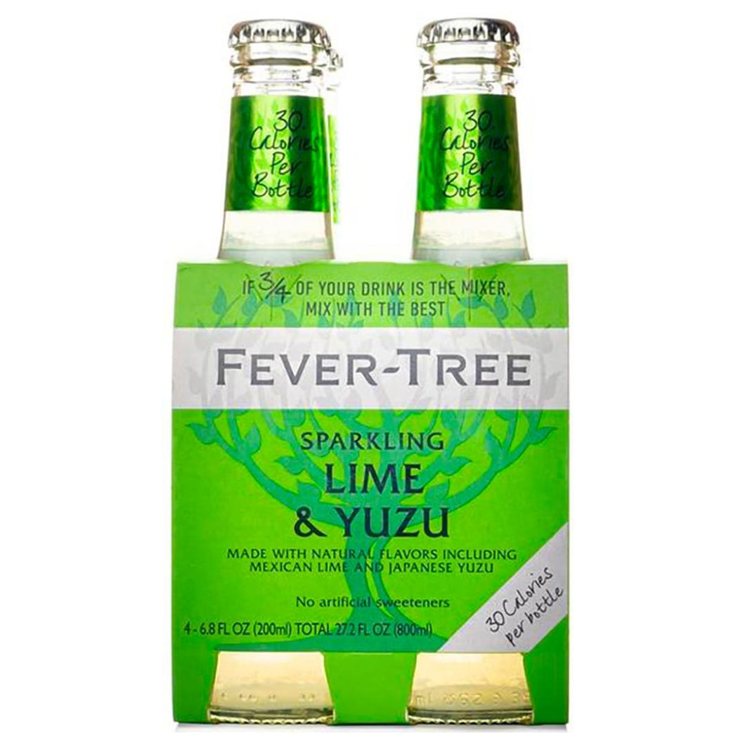 Fever Tree Sparkling Lime and Yuzu 200ml 4 Pack