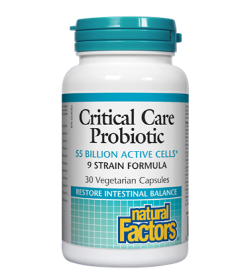 Natural Factors Critical Care Probiotic 55 Billion 30 Vegetarian Capsules