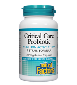 Natural Factors Critical Care Probiotic 55 Billion 30 Vegetarian Capsules
