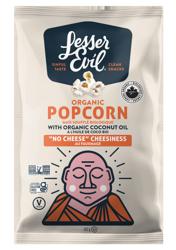 Lesser Evil Organic Popcorn No Cheese Cheesiness 142g