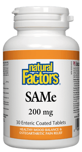 Natural Factors SAMe 200mg 30 Tablets
