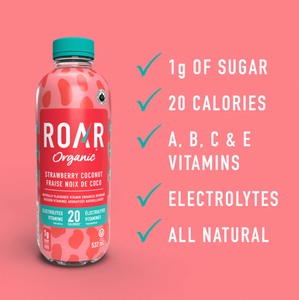 Roar Organic Hydration Drink Strawberry Coconut 532ml