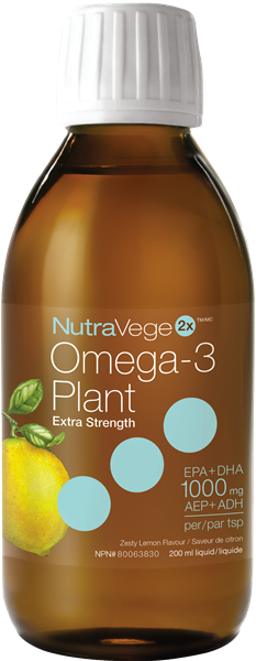 NutraVege Double Strength Lemon Vegan Omega-3 200ml