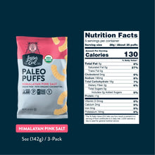 Load image into Gallery viewer, Lesser Evil Paleo Puffs Himalayan Salt 142g
