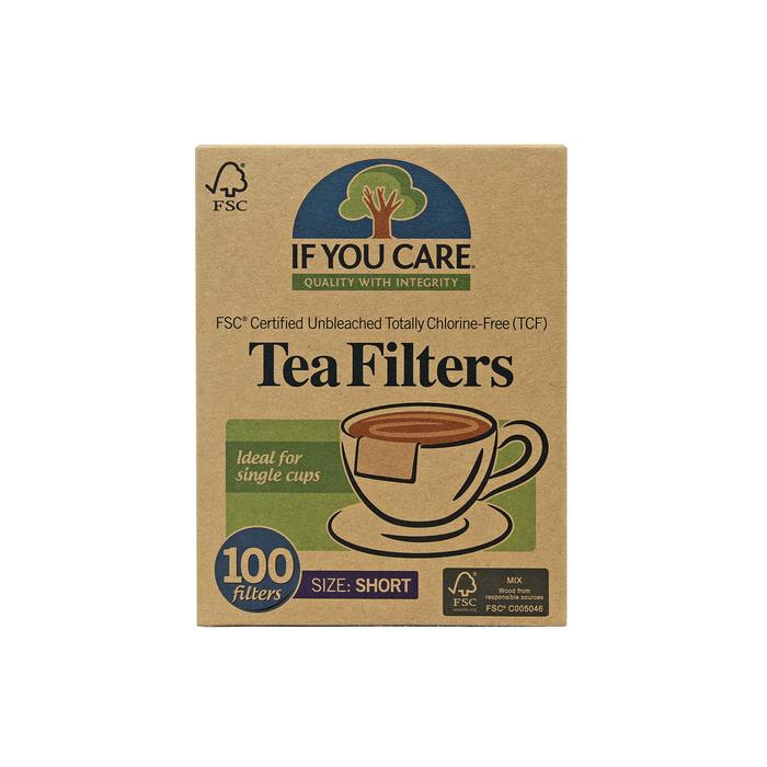 If You Care Unbleached Tea Filters Short 100 Pack