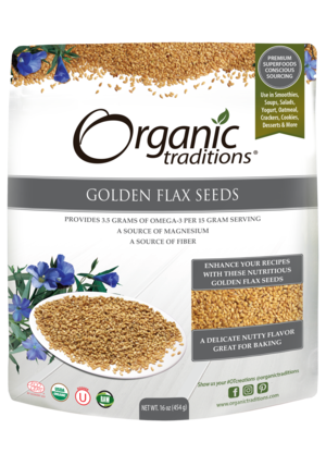 OT Organic Golden Flax Seeds 454g
