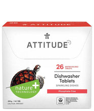 Load image into Gallery viewer, Attitude Dishwasher Tabs Eco-Loads 26 Tablets
