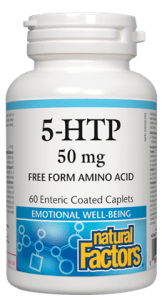 Natural Factors 5-HTP 50 mg 60 Vegetarian Capsules