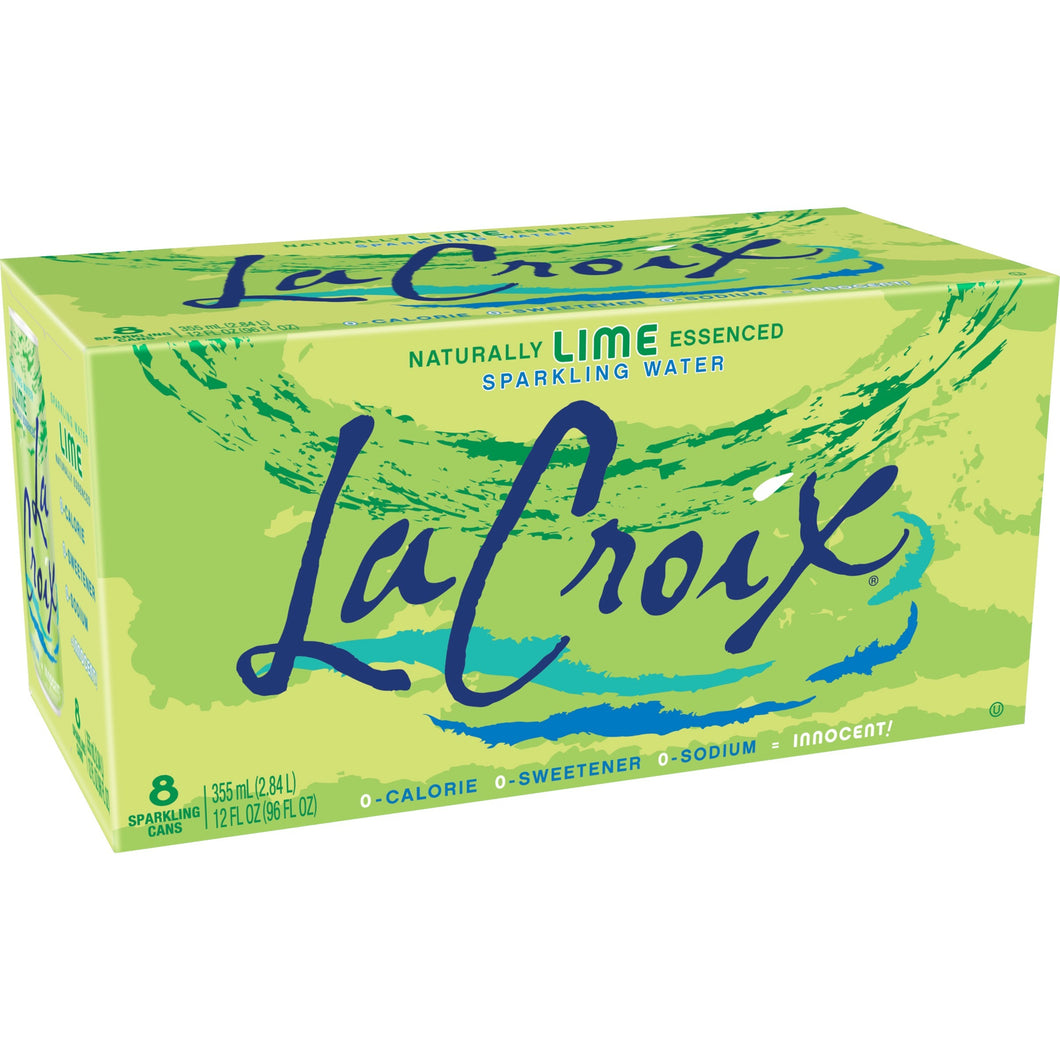 La Croix Lime 355ml 8 Pack