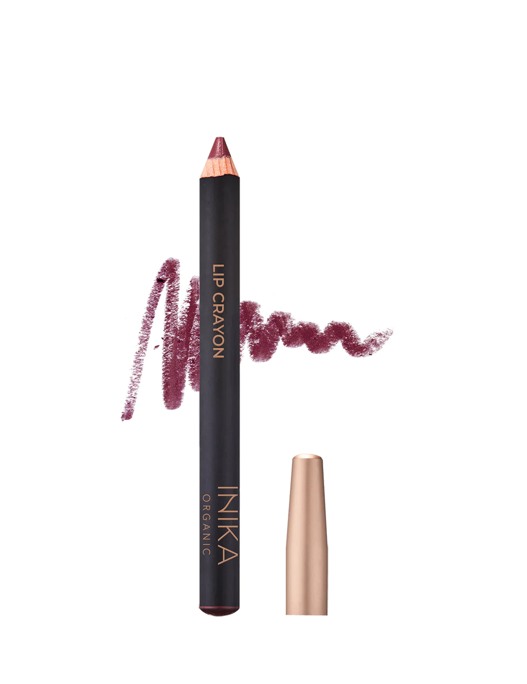 Inika Organic Lip Crayon Deep Plum 3g