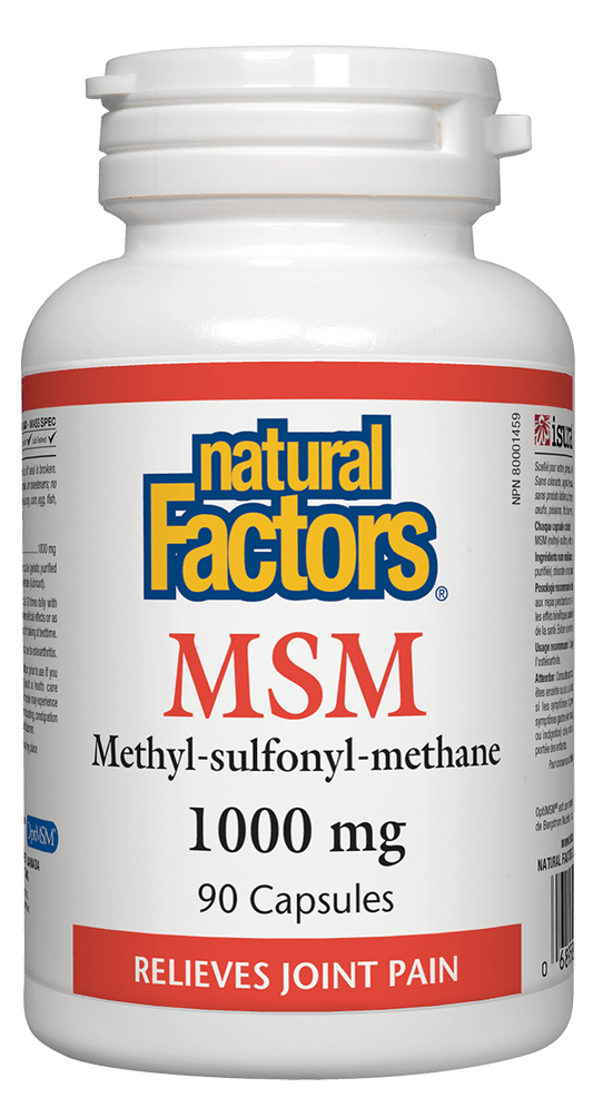 Natural Factors MSM 1000mg 90 Capsules