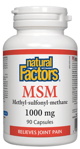 Natural Factors MSM 1000mg 90 Capsules