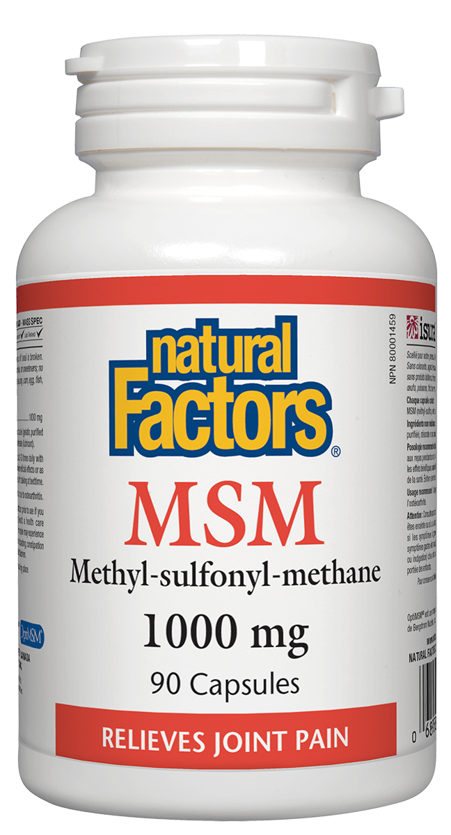 Natural Factors MSM 1000mg 90 Capsules