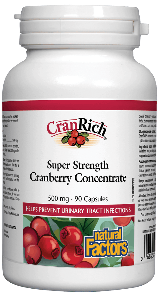 Natural Factors CranRich 500mg 90 Capsules