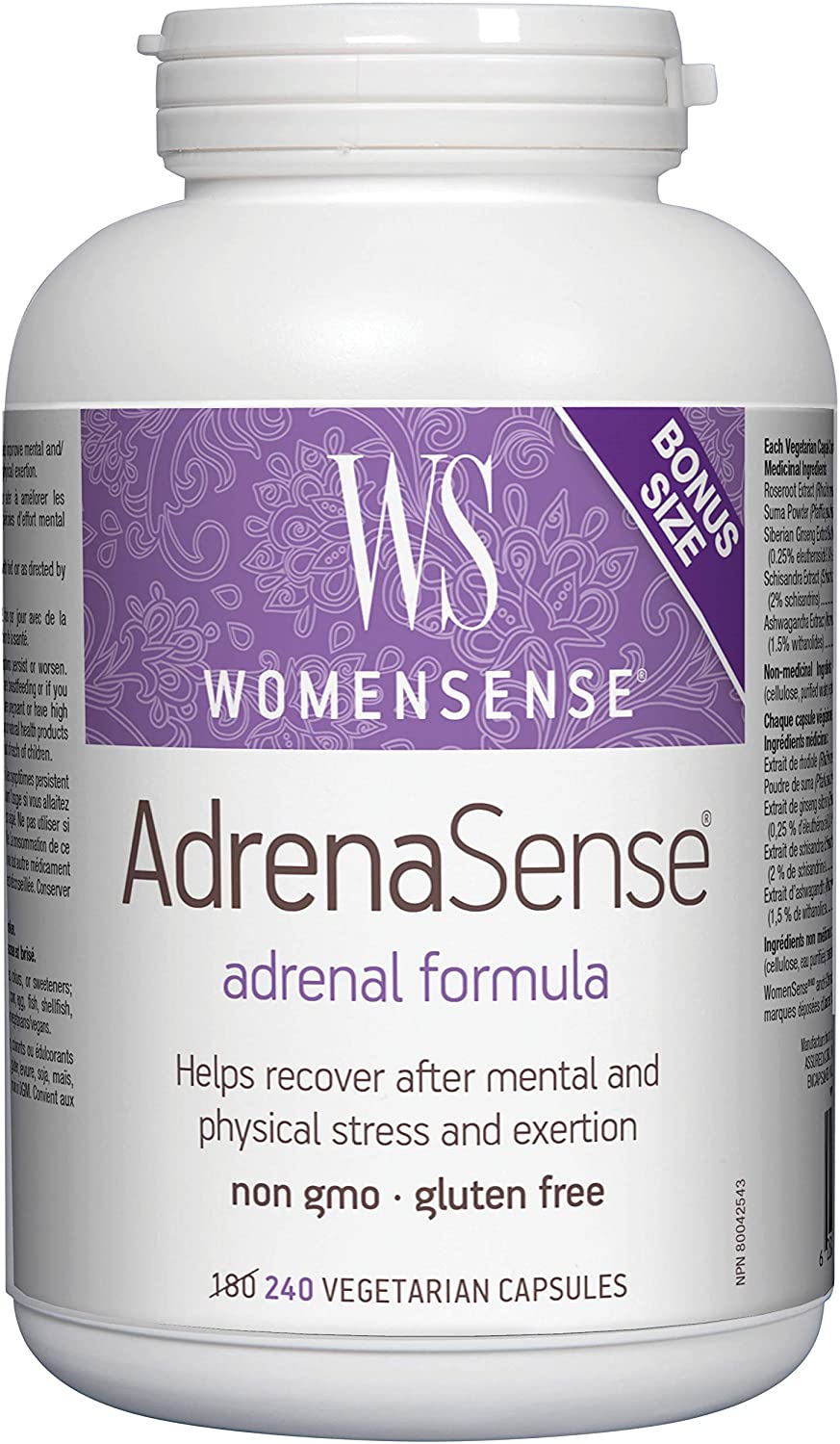 WomensSense AdrenaSense 240 Vegetarian Capsules