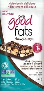 Love Good Fats Chewy Nutty Dark Chocolatey Sea Salt 40g