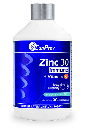 CanPrev Liquid Zinc 30 Immune Juicy Blueberry 500ml
