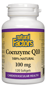 Natural Factors CoQ10 100mg 120 Softgels