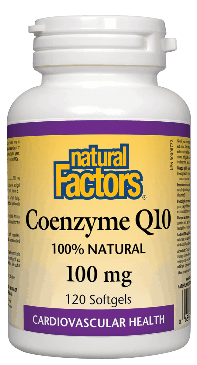 Natural Factors CoQ10 100mg 120 Softgels