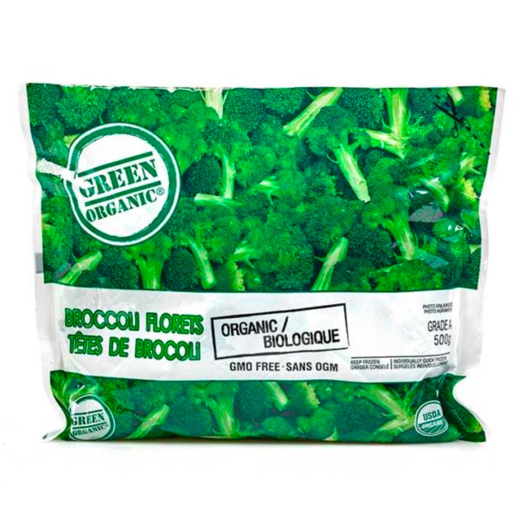 Green Organic Frozen Broccoli Florets Organic 500g