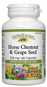 Natural Factors Horse Chestnut and Grapeseed 60 Capsules