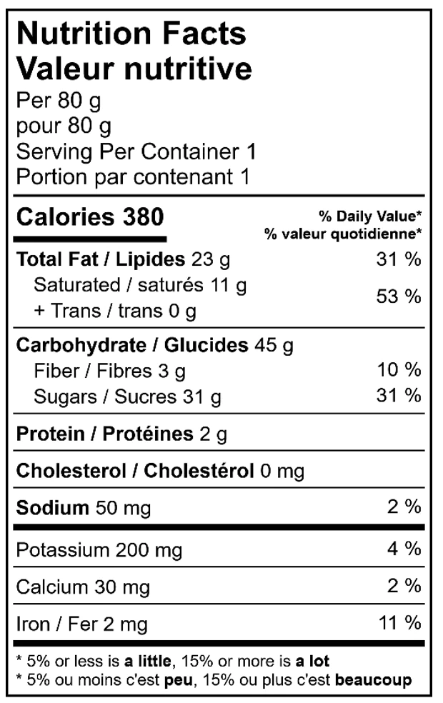 Sweets From the Earth Peppermint Nanaimo Bar 80g