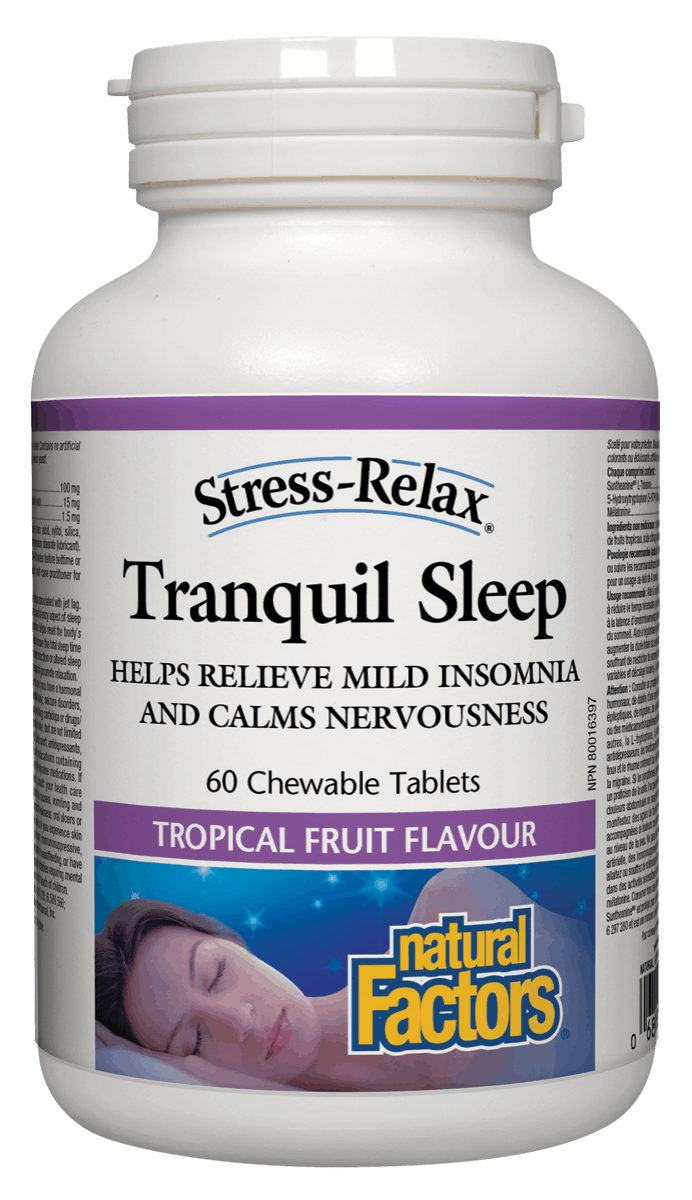 Natural Factors Tranquil Sleep 60 Chewable Tablets