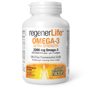 Natural Factors Regenerlife Ultimate Strength Omega 3 90 Softgels
