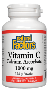 Natural Factors Vitamin C Calcium Ascorbate Powder 1000mg 125g