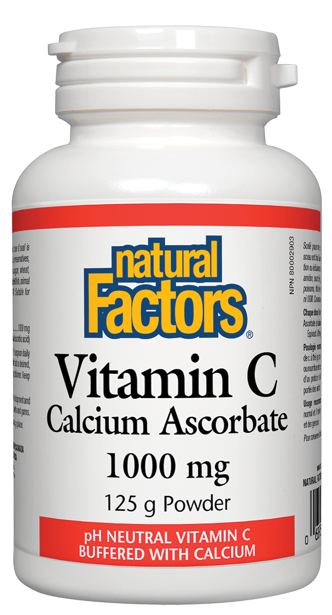 Natural Factors Vitamin C Calcium Ascorbate Powder 1000mg 125g