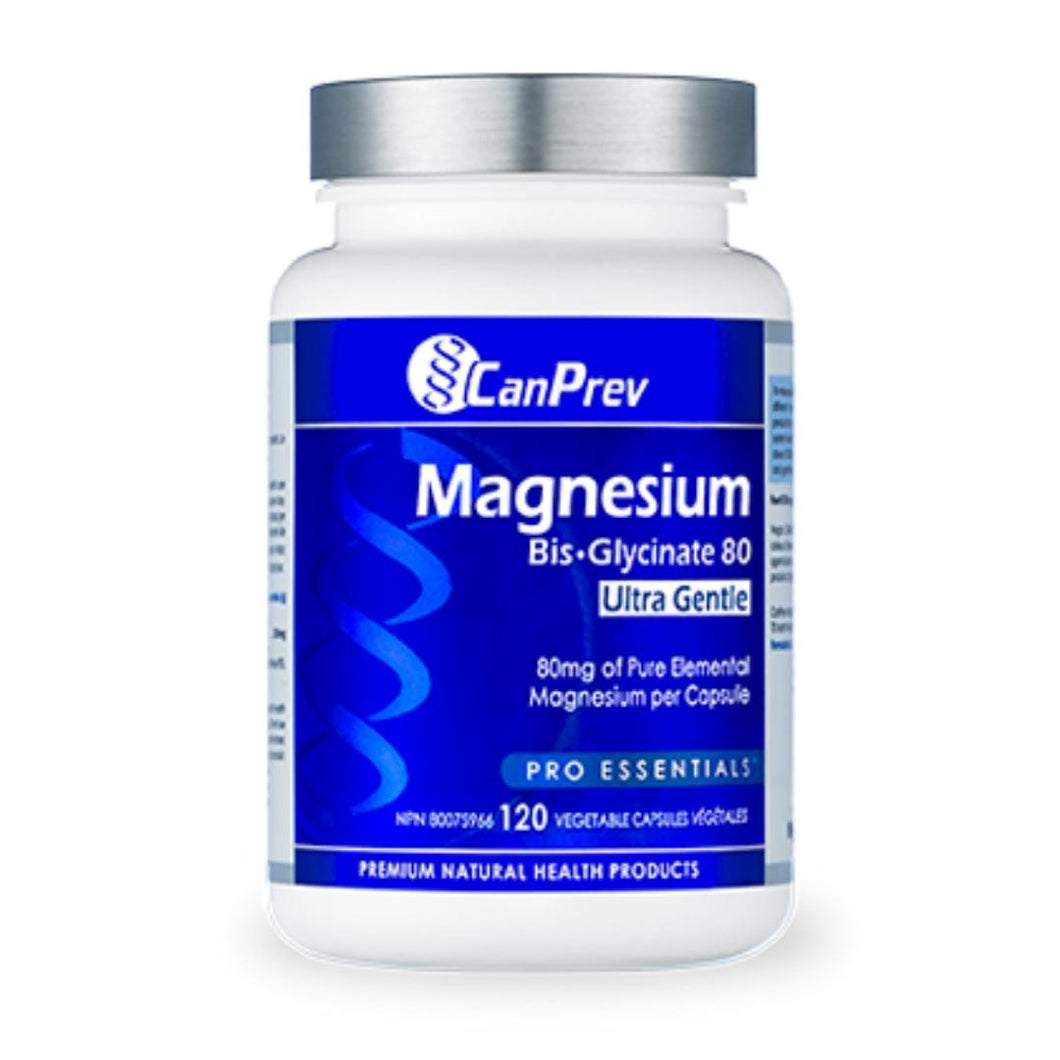 CanPrev Magnesium Bis Glycinate 80 Ultra Gentle 120vcap