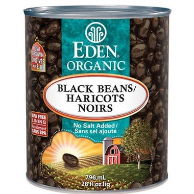 Eden Organic Black Beans 796ml