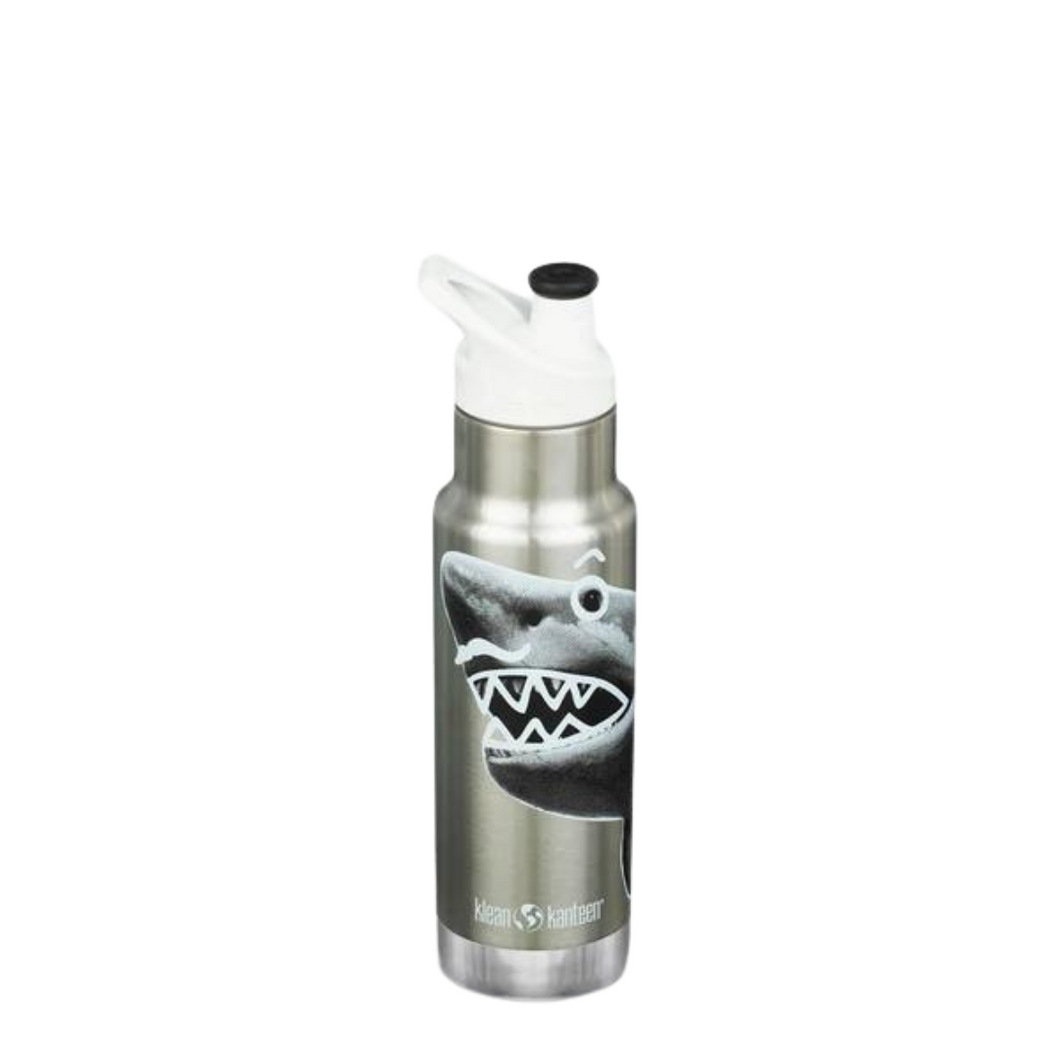 Klean Kanteen Kids Insulated Sport Cap Bottle Mr. Shark 355ml