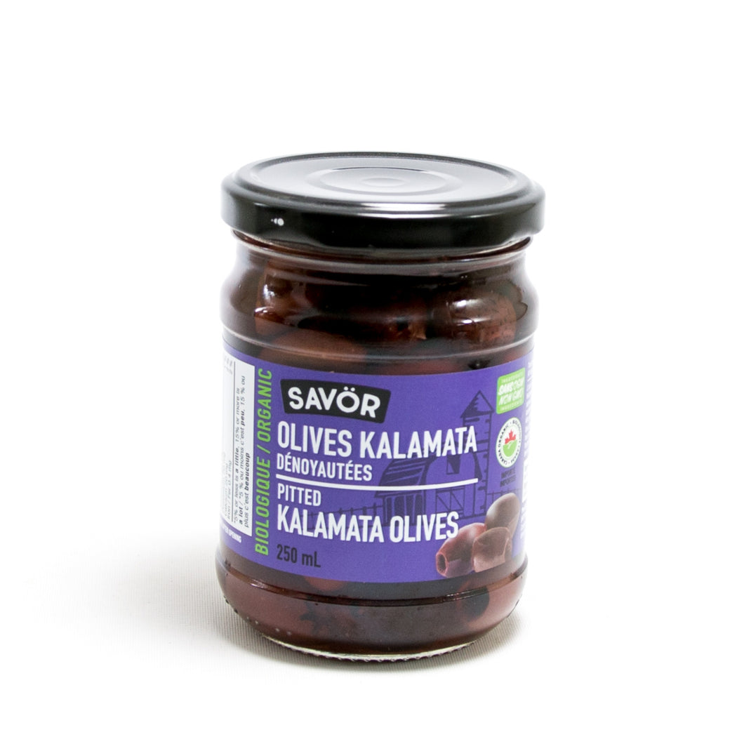 Savör Organic Pitted Kalamata Olives 250ml