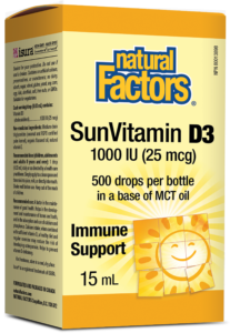 Natural Factors Vitamin D3 Drops 1000 IU 15ml