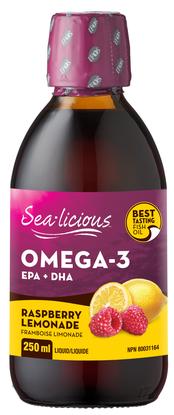Sealicious Omega-3 Raspberry Lemon 250ml