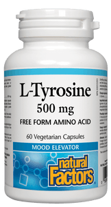 Natural Factors L-Tyrosine 500mg 60 Vegetable Capsules