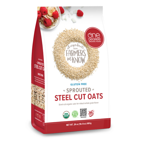 One Degree Sprouted Organic Steel Cut Oats 680g