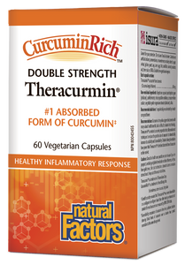 Natural Factors Theracurmin Double Strength 60mg 60 Vegetarian Capsules