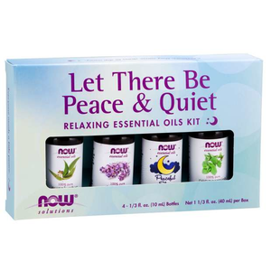 Now Essential Oils Let There Be Peace and Quiet Relaxing Essential Oils Kit 10ml 4 Pack