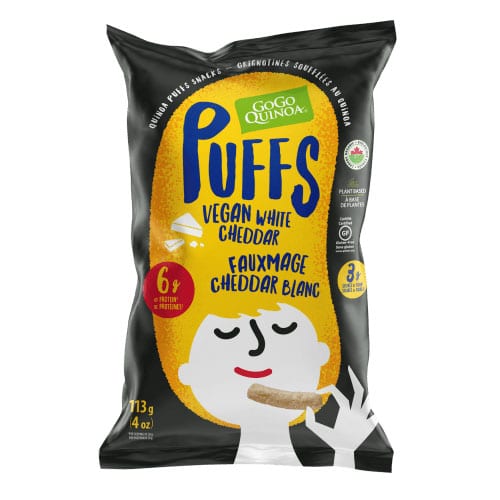 GoGo Quinoa Vegan White Cheddar Puffs 113g