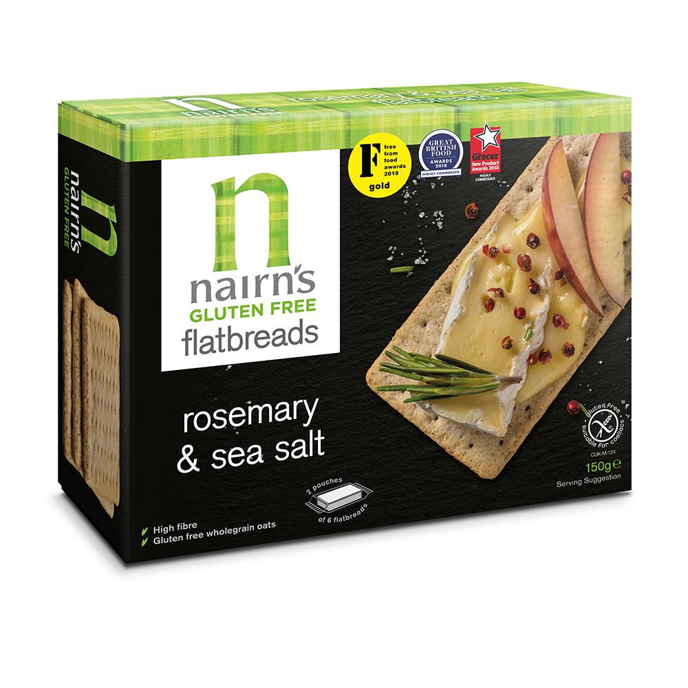 Nairns Gluten Free Rosemary Sea Salt Flatbreads
