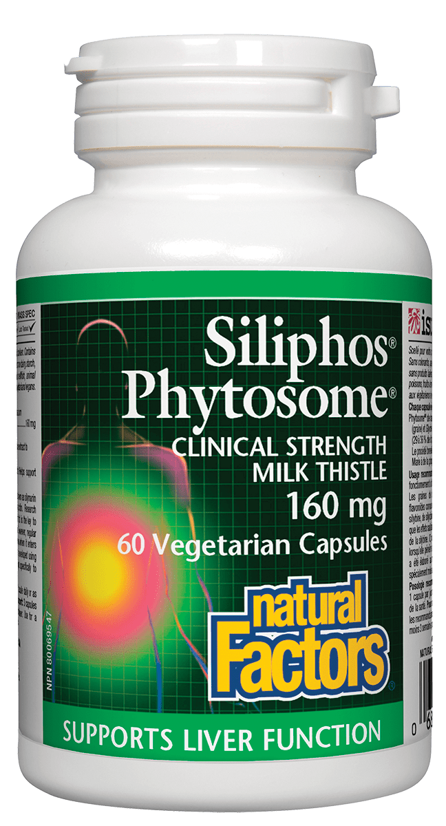 Natural Factors Siliphos Phytosome Milk Thistle 60 Vegetarian Capsules