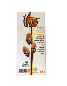 Theo Dark Chocolate Salted Almond 70% 85g