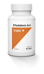Trophic D-Pantothenic Acid 500mg 90 Capsules